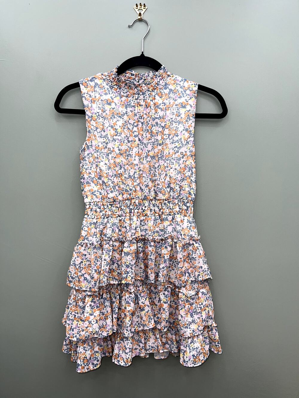 Girls Floral Tiered Dress Size 10 Cottagecore Ruffle Party Dress